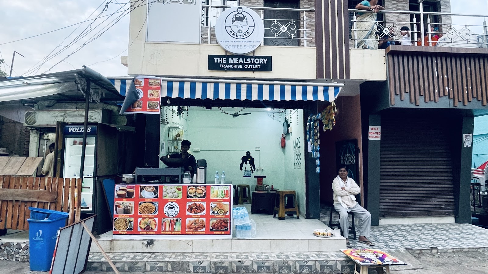 Desi barista coffee shop