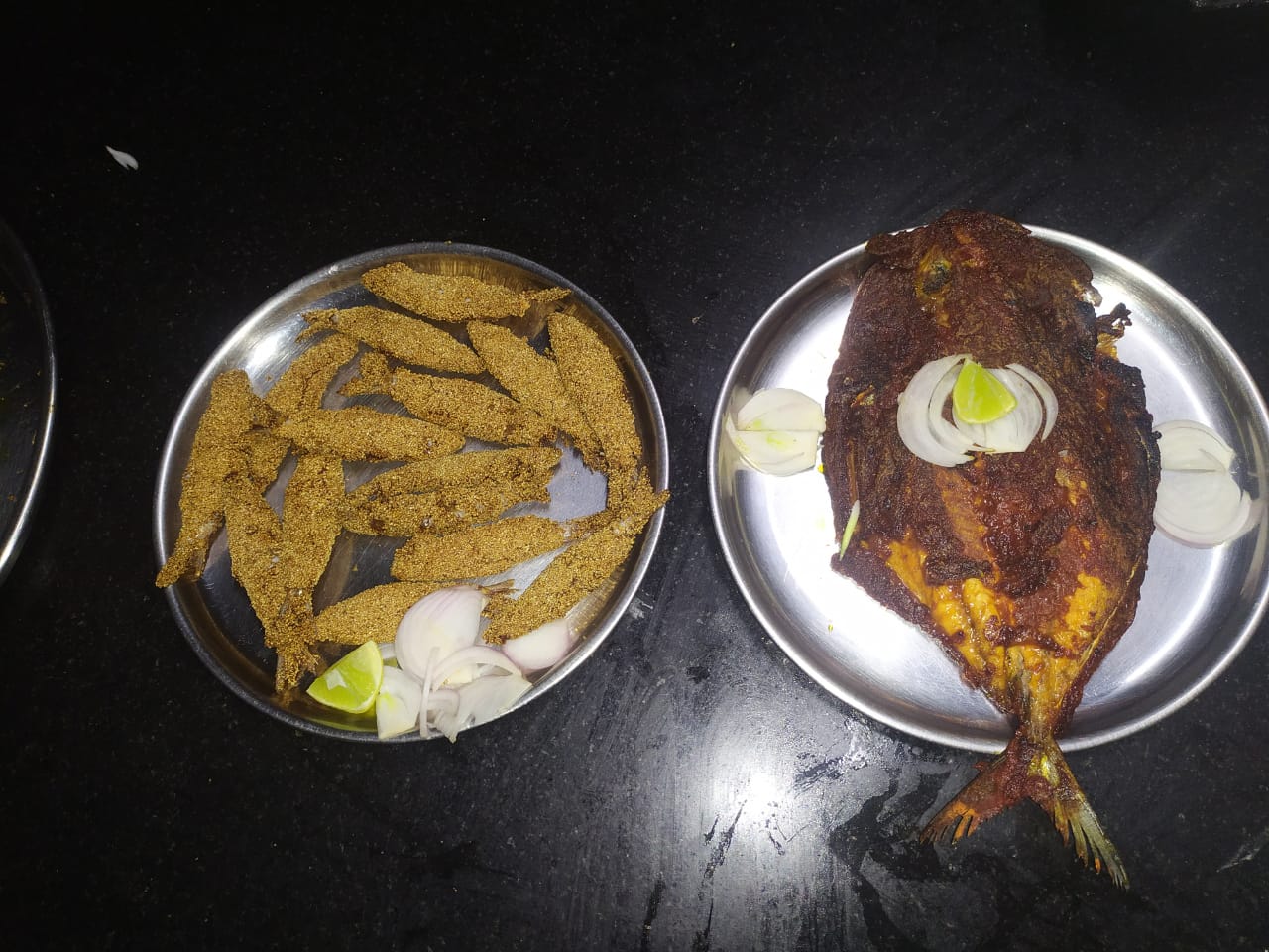 Fish land in